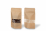Stand up pouch with window - brown, 130 x 225 x 70 mm, 500 ml | Bestbuyenvelopes.com