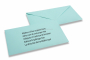 Coloured birth announcement envelopes baby blue 