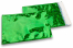 Coloured metallic foil envelopes green holographic - 162 x 229 mm | Bestbuyenvelopes.com