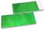 Green coloured matt metallic foil envelopes - 110 x 220 mm | Bestbuyenvelopes.com