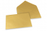 Coloured greeting card envelopes - gold metallic, 162 x 229 mm | Bestbuyenvelopes.com