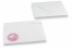 Birth announcement envelopes - White + It's a girl | Bestbuyenvelopes.com
