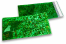 Coloured metallic foil envelopes green holographic  - 114 x 229 mm | Bestbuyenvelopes.com
