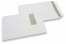 Window envelopes, white, 229 x 324 mm (C4), window on left 40 x 110 mm, window position 20 mm from the left side and 60 mm from the top, 120 gram, gummed closure, weight each approx. 20 g. | Bestbuyenvelopes.com