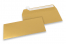 Gold metallic coloured paper envelopes - 110 x 220 mm | Bestbuyenvelopes.com