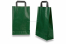 Paper carrier bags with folded handles - green | Bestbuyenvelopes.com