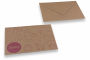 Birth announcement envelopes - Brown + baby pink