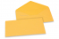 Coloured greeting card envelopes - yellow-gold, 110 x 220 mm | Bestbuyenvelopes.com