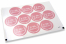 Baptism envelope seals - il mio battesimo pink with white wreath | Bestbuyenvelopes.com