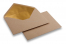 Lined kraft paper envelopes - 114 x 162 mm (C 6) Gold | Bestbuyenvelopes.com