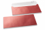 Red coloured mother-of-pearl envelopes - 110 x 220 mm | Bestbuyenvelopes.com