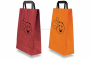 Paper carrier bags with folded handles - printed example
