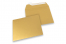 Gold metallic coloured paper envelopes - 160 x 160 mm   | Bestbuyenvelopes.com