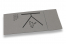 Airlaid napkins - grey with print (example) | Bestbuyenvelopes.com