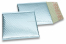 ECO metallic bubble envelopes - ice blue 165 x 165 mm | Bestbuyenvelopes.com
