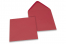 Coloured greeting card envelopes - dark red, 155 x 155 mm | Bestbuyenvelopes.com
