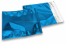 Coloured metallic foil envelopes blue - 165 x 165 mm | Bestbuyenvelopes.com
