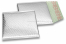 ECO metallic bubble envelopes - silver 165 x 165 mm | Bestbuyenvelopes.com