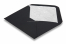 Lined black envelopes - white lined | Bestbuyenvelopes.com