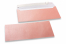Baby pink coloured mother-of-pearl envelopes - 110 x 220 mm | Bestbuyenvelopes.com
