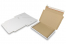 Folding post boxes with seal strip - 310 x 220 x 25 mm (A4), white | Bestbuyenvelopes.com