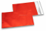 Red coloured matt metallic foil envelopes - 114 x 162 mm | Bestbuyenvelopes.com