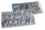 Coloured metallic foil envelopes silver holographic - 114 x 229 mm | Bestbuyenvelopes.com