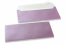 Lilac coloured mother-of-pearl envelopes - 110 x 220 mm | Bestbuyenvelopes.com