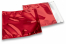 Coloured metallic foil envelopes red - 165 x 165 mm | Bestbuyenvelopes.com