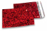 Coloured metallic foil envelopes red holographic - 114 x 162 mm | Bestbuyenvelopes.com