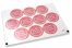 Communion envelope seals - la mia prima comunione pink with white wreath | Bestbuyenvelopes.com