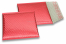 ECO metallic bubble envelopes - red 165 x 165 mm | Bestbuyenvelopes.com