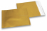 Gold coloured matt metallic foil envelopes - 165 x 165 mm | Bestbuyenvelopes.com