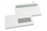Laser printer envelopes, 110 x 220 mm (DL), window right 40 x 110 mm, window position 15 mm from the right side and 20 mm from the bottom | Bestbuyenvelopes.com