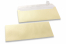 Champagne coloured mother-of-pearl envelopes - 110 x 220 mm | Bestbuyenvelopes.com