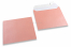 Baby pink coloured mother-of-pearl envelopes - 155 x 155 mm | Bestbuyenvelopes.com