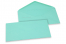 Coloured greeting card envelopes - turquoise, 110 x 220 mm | Bestbuyenvelopes.com