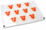 Birth envelope seals - romper red | Bestbuyenvelopes.com