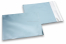 Ice blue coloured matt metallic foil envelopes - 165 x 165 mm | Bestbuyenvelopes.com
