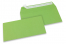 Apple green coloured paper envelopes - 110 x 220 mm | Bestbuyenvelopes.com