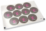 Baptism envelope seals - pink hand with small gray hand | Bestbuyenvelopes.com