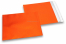 Orange coloured matt metallic foil envelopes - 165 x 165 mm | Bestbuyenvelopes.com
