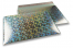 ECO metallic bubble envelopes - silver holographic 320 x 425 mm | Bestbuyenvelopes.com