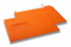 Orange, coloured window envelopes Hello, 162 x 229 mm (A5), window on the left, windowsize 45 x 90 mm, windowposition 20 mm from the left / 60 mm from the bottom, peal and seal closure, 120 gram coloured paper | Bestbuyenvelopes.com