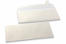 White coloured mother-of-pearl envelopes - 110 x 220 mm | Bestbuyenvelopes.com
