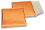ECO metallic bubble envelopes - orange 165 x 165 mm | Bestbuyenvelopes.com