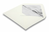 Lined ivory white envelopes