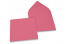 Coloured greeting card envelopes - pink, 155 x 155 mm | Bestbuyenvelopes.com