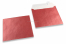 Red coloured mother-of-pearl envelopes - 155 x 155 mm | Bestbuyenvelopes.com