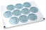 Communion envelope seals - la mia prima comunione blue with white wreath | Bestbuyenvelopes.com
